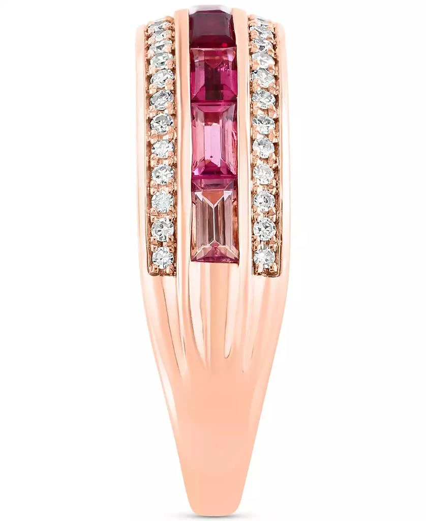 Effy EFFY® Ruby (1/5 ct. t.w.), Pink Tourmaline (3/8 ct. t.w.)  & Diamond (1/5 ct. t.w.) Ring in 14k Rose Gold 4