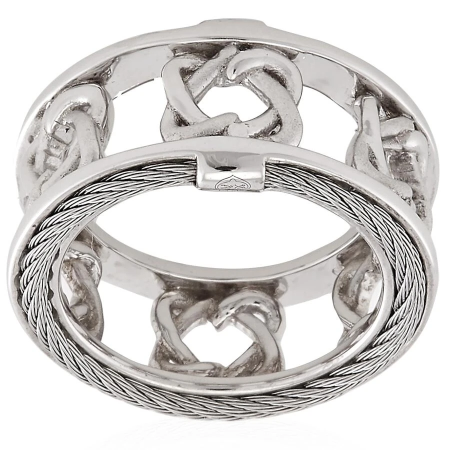 Charriol Heart to Heart Sterling Silver Cable Ring 3