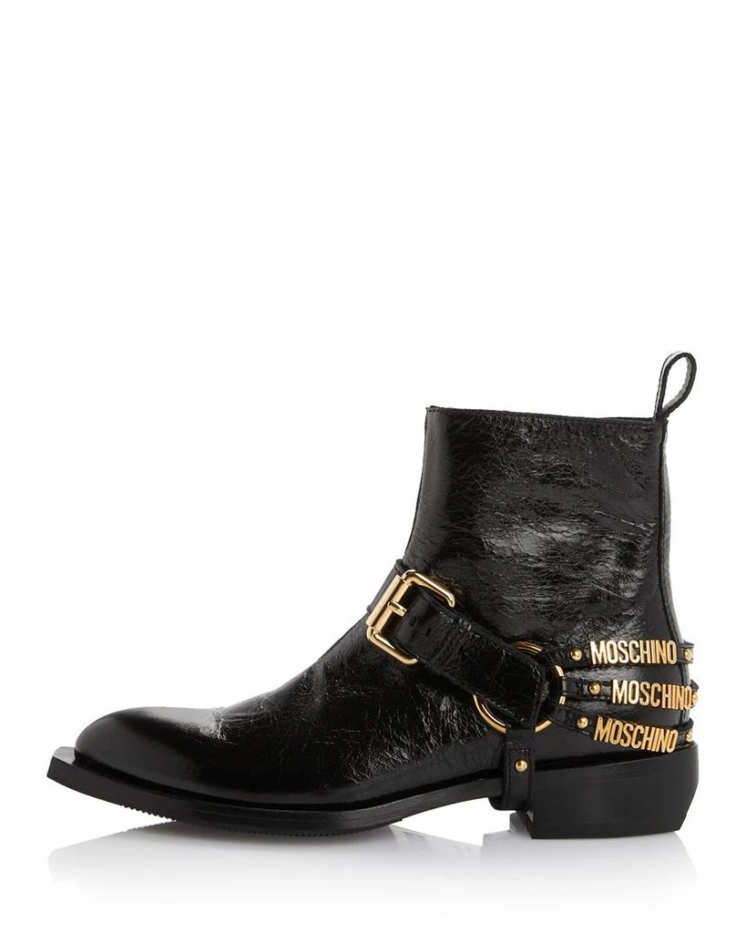 Moschino Women's Logo Harness Ankle Boots 2