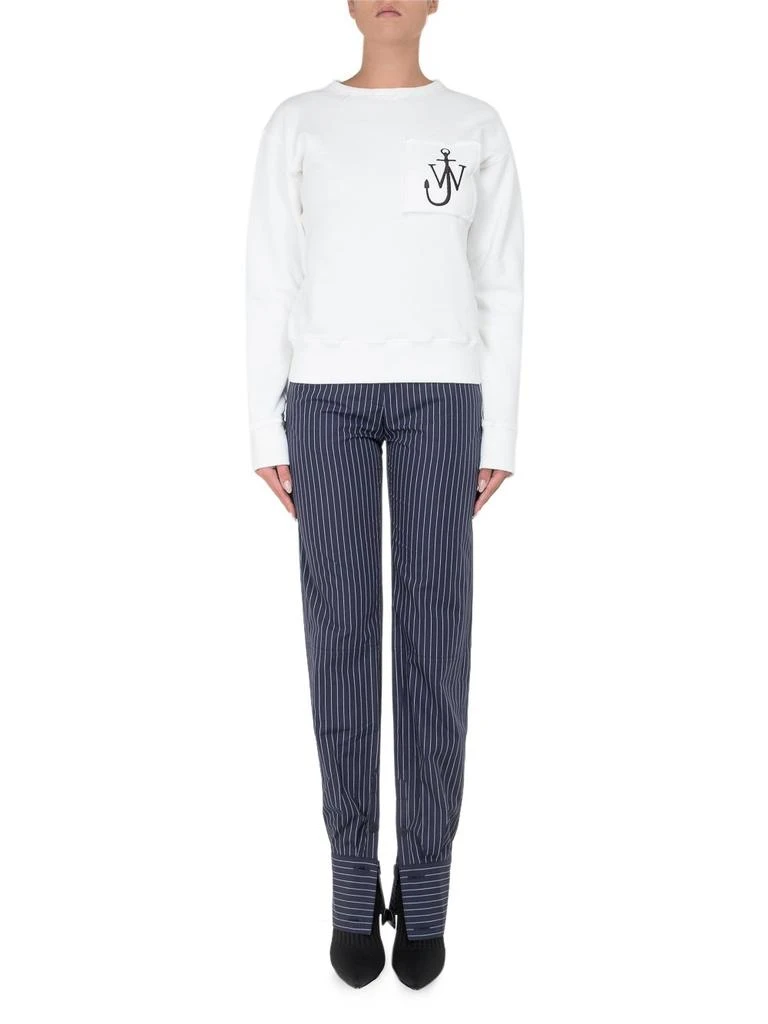 JW Anderson JW Anderson Pinstriped Cuff Hem Trousers 4
