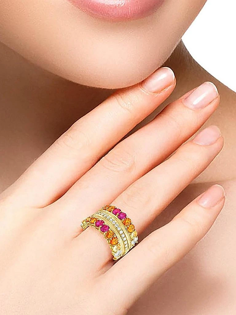 HUEB Amazonia Palha 18K Yellow Gold
Multi-Gemstone Ring 2