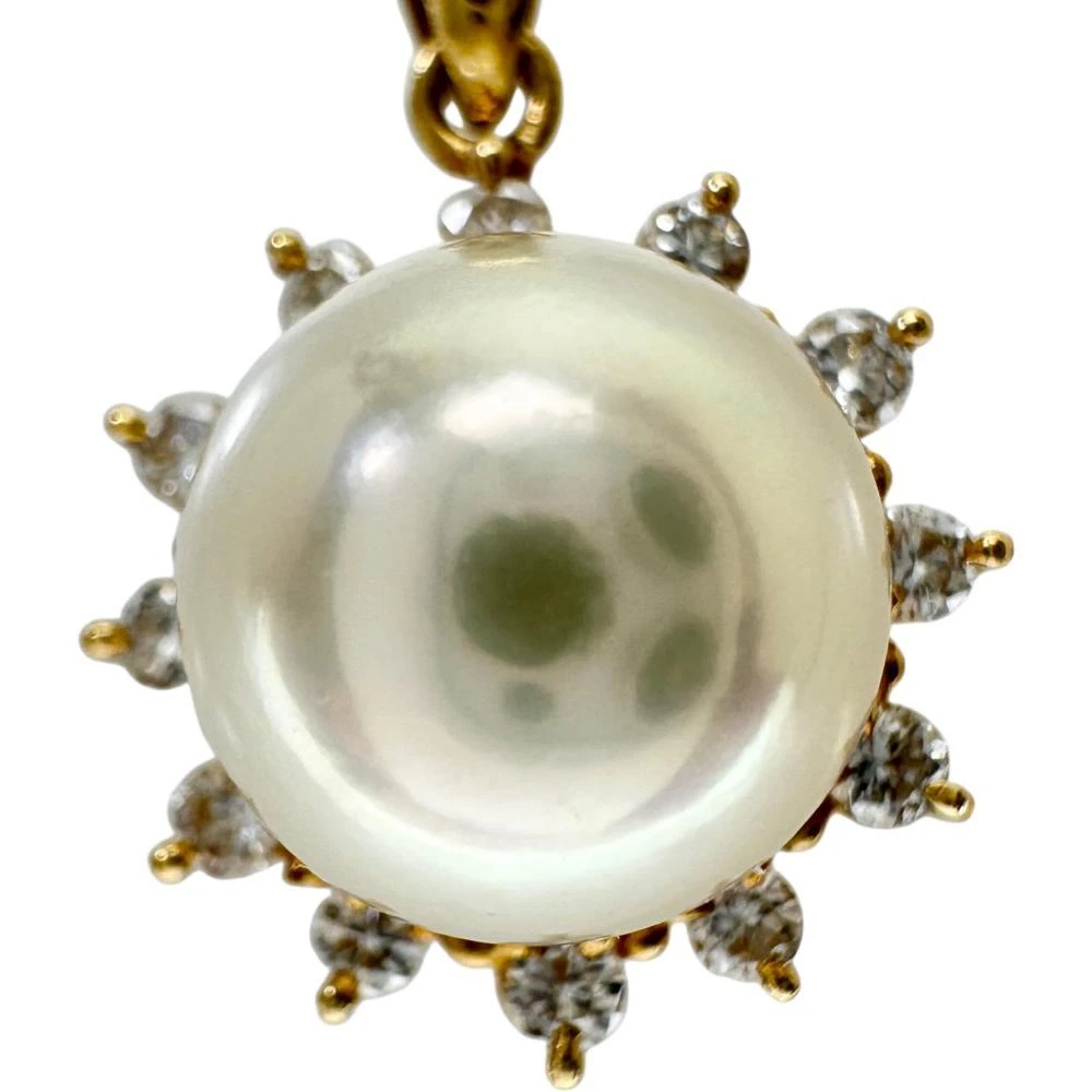 Tasaki TASAKI Akoya Pearl Diamond Au750 Pendant 3