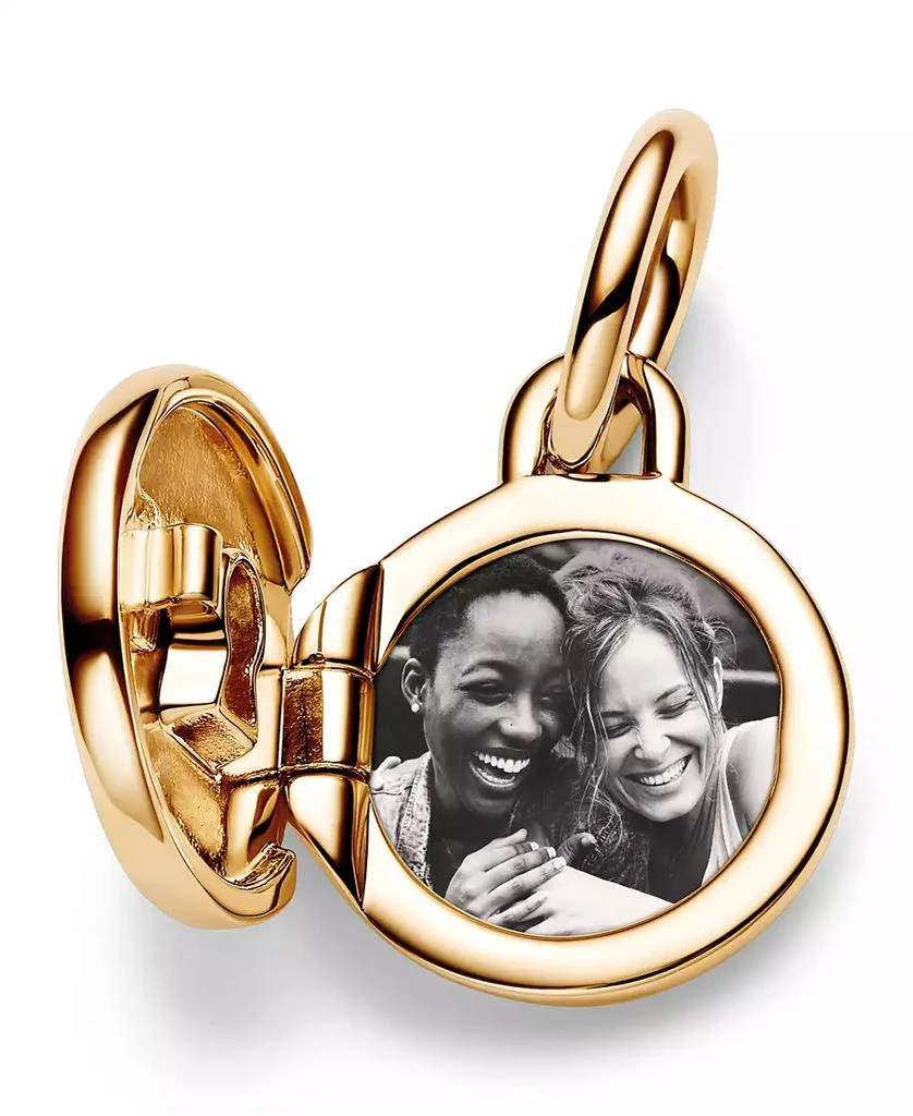 PANDORA Cubic Zirconia Key Hole Engravable Locket Dangle Charm 4