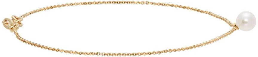 Sophie Bille Brahe Gold Akoya Pearl Palme De Pied Anklet 5
