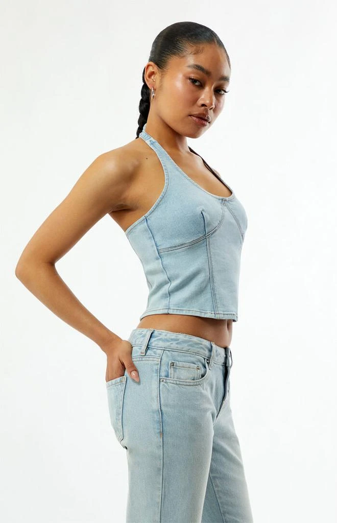 PacSun Ella Denim Halter Top 3