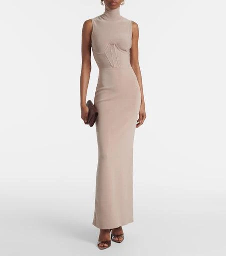 krista maxi dress solace london The Krista Maxi Dress in Mulberry – Solace London