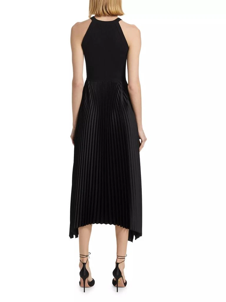 Tahari Eliana Halter Mixed Media Sweater Midi-Dress 5