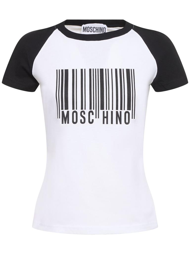 Moschino Moschino Gilt Without Guilt Embroidered Crewneck T
