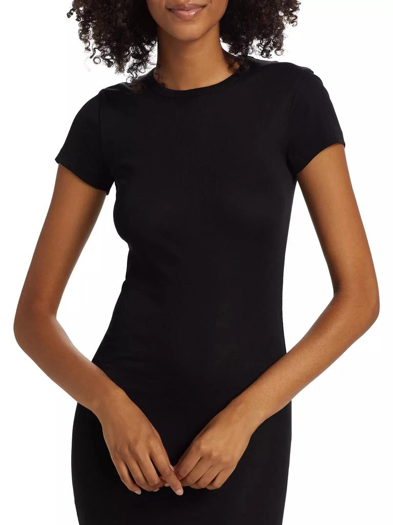 WARDROBE.NYC Cap-Sleeve Cotton Body-Con Dress 6