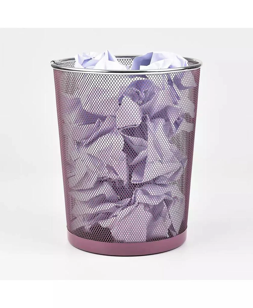 Trio Essentials 10 Liter Mesh Waste Basket Can for Garbage, Round Open Top Trash Can for Office, Bathroom, Bedroom, Kitchen 2