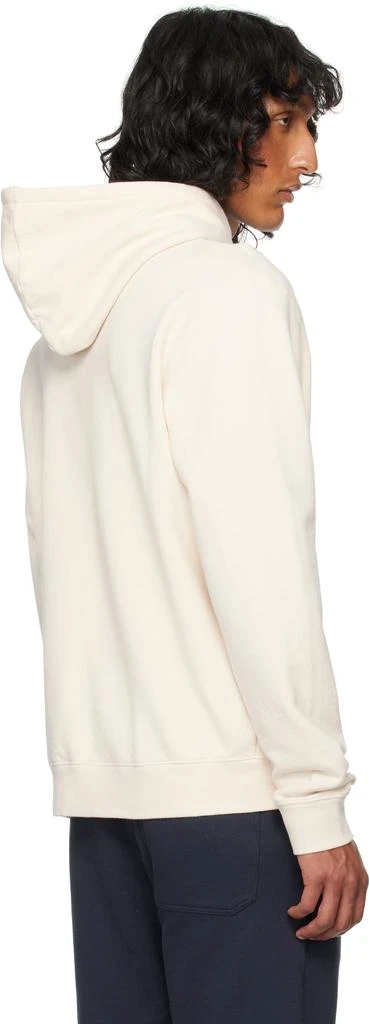 Sunspel Beige Loopback Hoodie 3