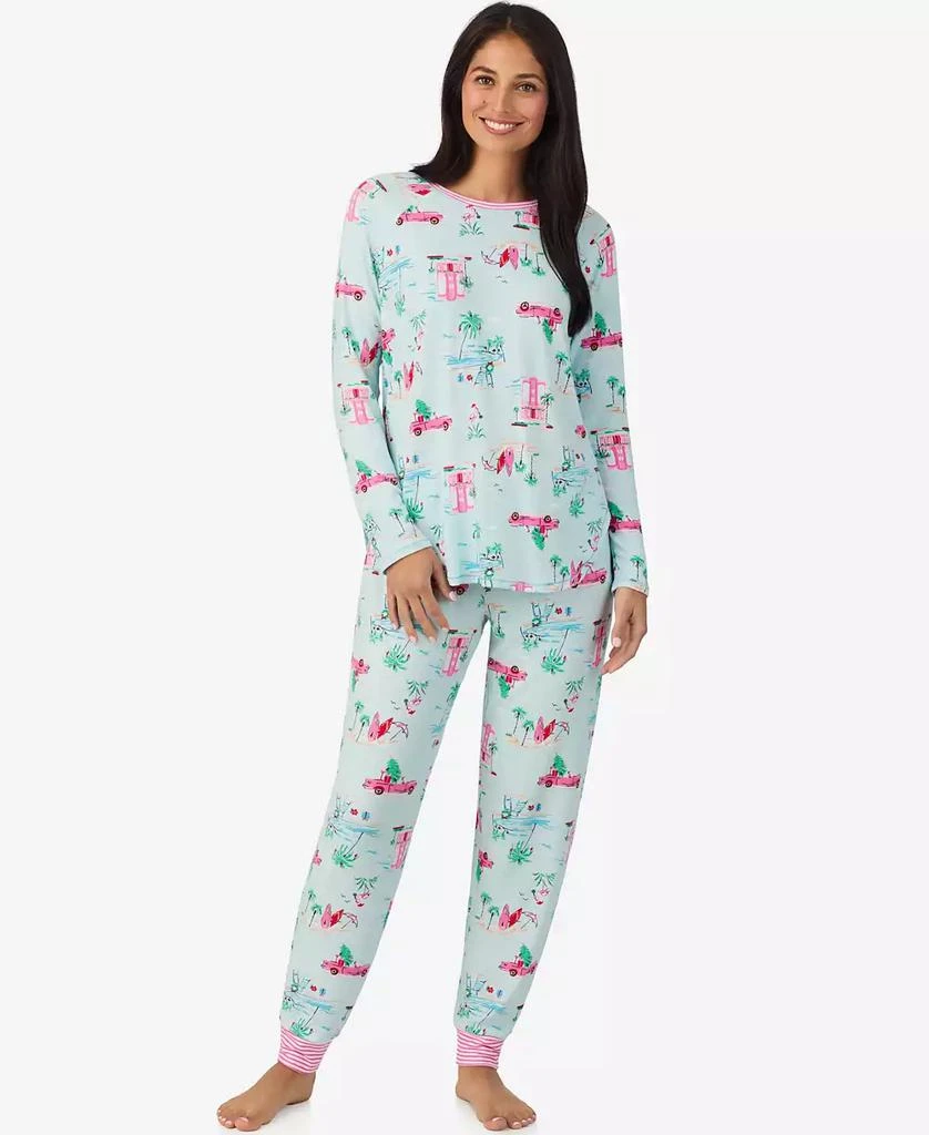 Cuddl Duds Women’s Long Sleeve and Pant Pajama Set