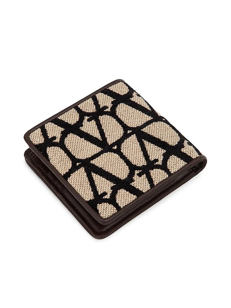 Valentino Toile Iconographe Wallet with Leather Details 3