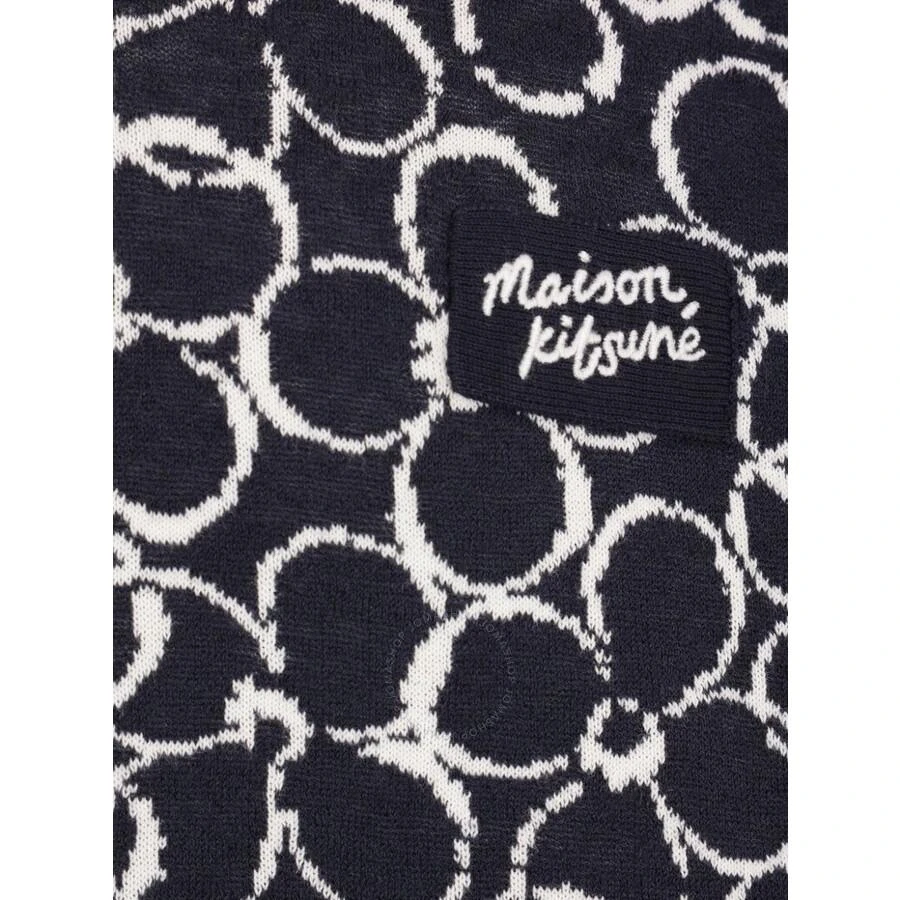 Maison Kitsune Abstract Daisy Jacquard Polo Shirt 3