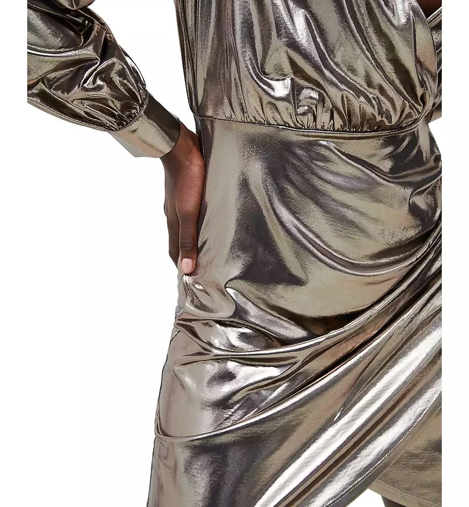 French Connection Women's Ronja Liquid Metal Mini Dress 5