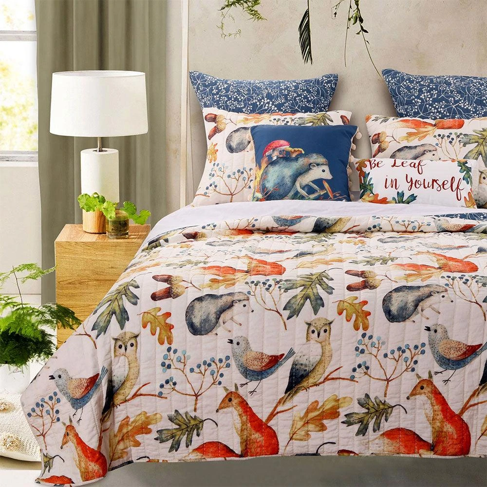 BreeBe Willow Quilt Set 3-Piece Full/Queen
