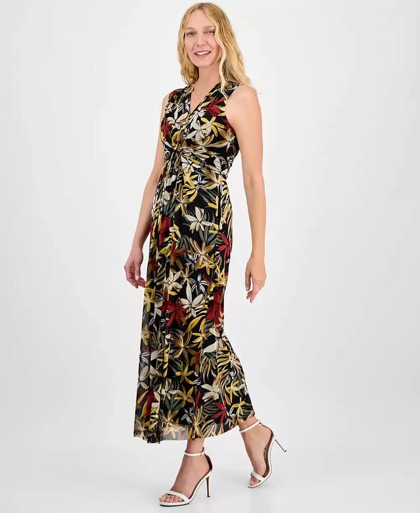 Anne Klein Women's Printed Twist-Front Maxi Dress 2