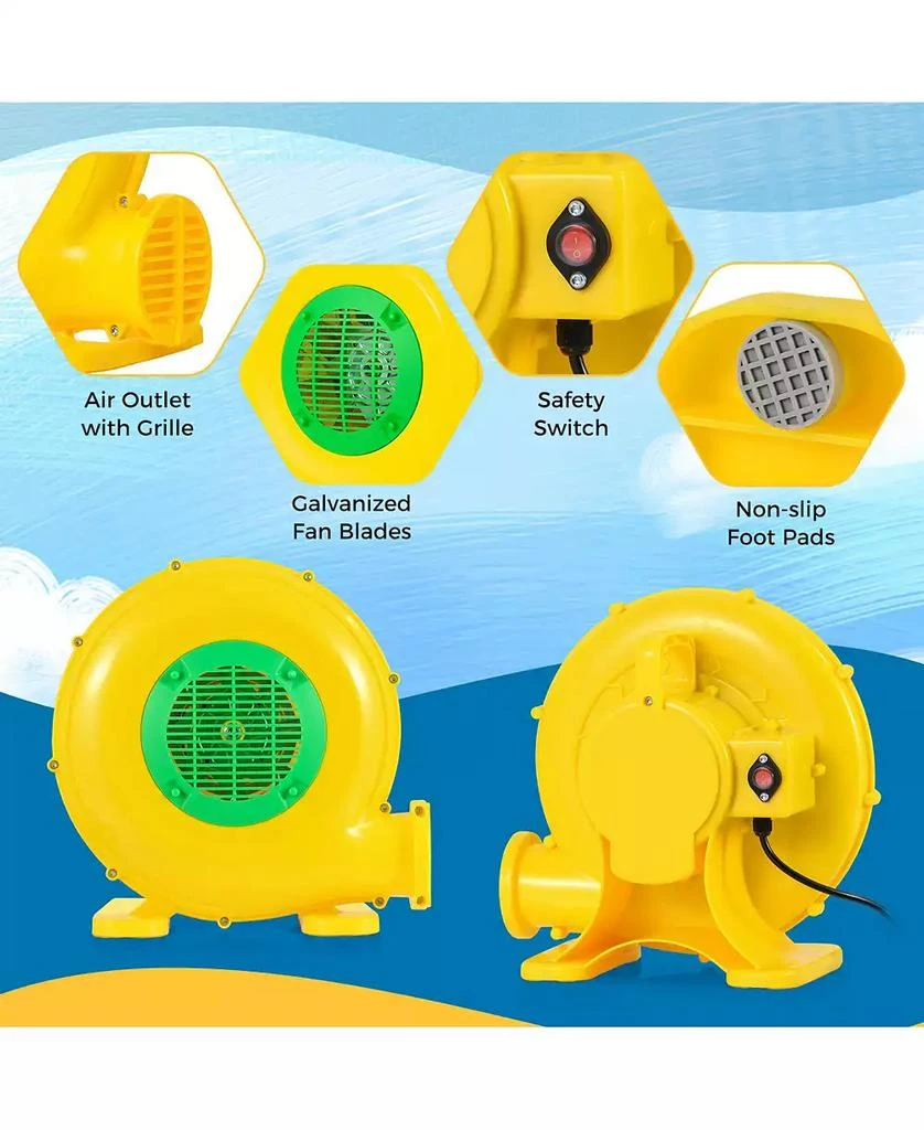 SUGIFT 480W Bounce House Blower with Handle and Ground Stakes 9