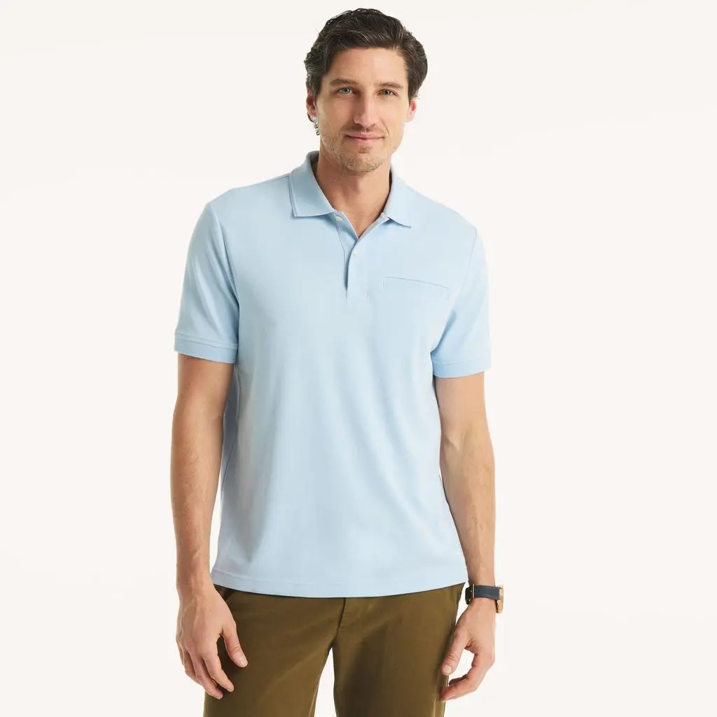 Nautica Mens Classic Fit Interlock Polo