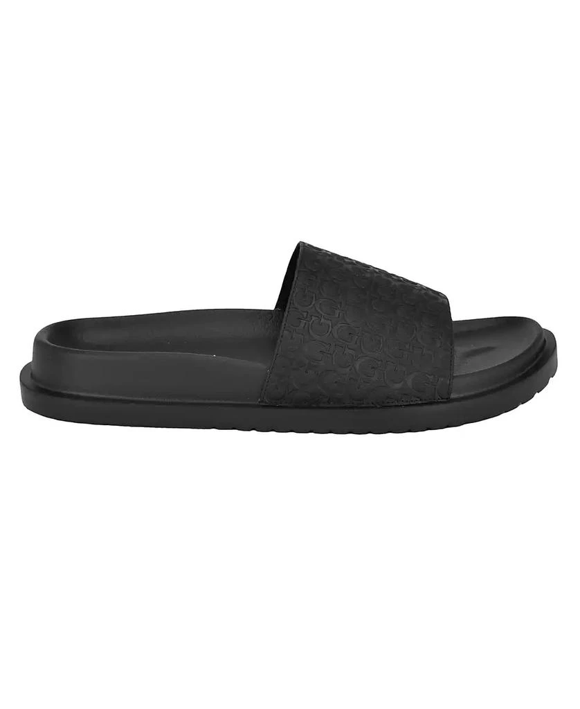 Authentic Guess Slides Guess Factory Magnify Faux-Leather Beach Slides | ShopSimon main image 2