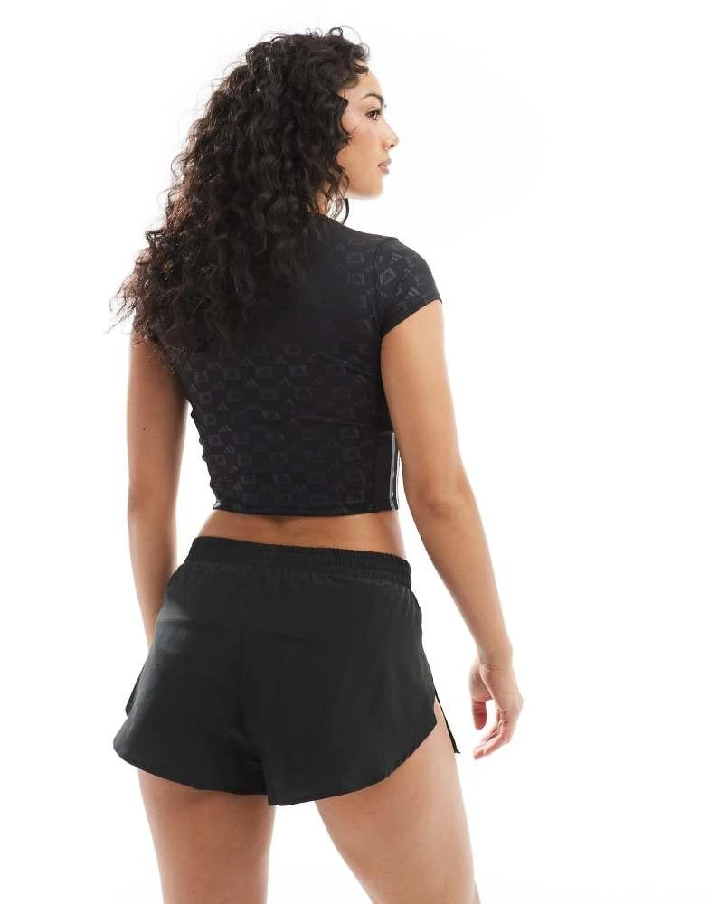 Adidas adidas Running Adizero split shorts in black 5