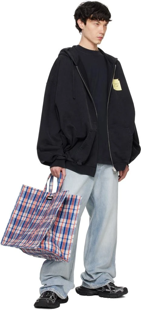 Vetements Blue Embroidered Logo Baggy Jeans 4