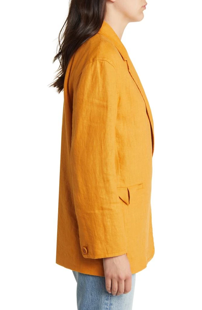 Madewell Double Breasted Crossover Linen Blazer 3