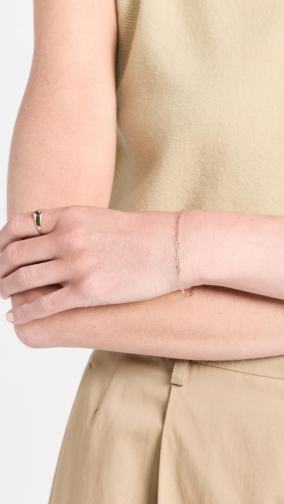 Zoe Chicco 14k Small Paperclip Chain Bracelet
