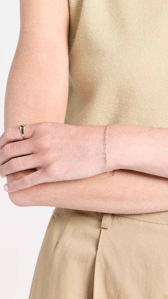 Zoe Chicco 14k Small Paperclip Chain Bracelet 2