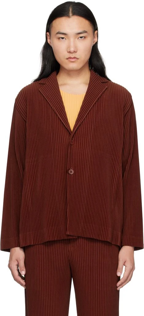 Homme Plissé Issey Miyake Red Tailored Pleats 2 Blazer 1