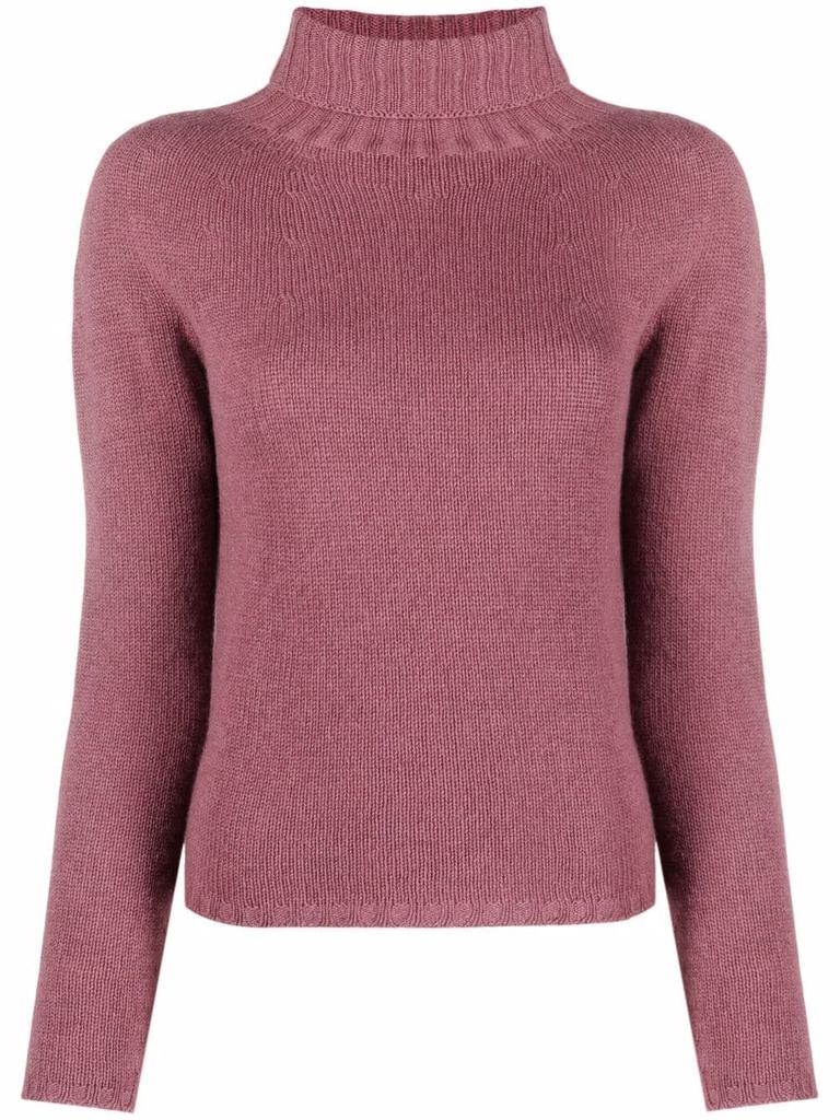 Fabiana Filippi cashmere roll-neck top - women -  -  - Pink