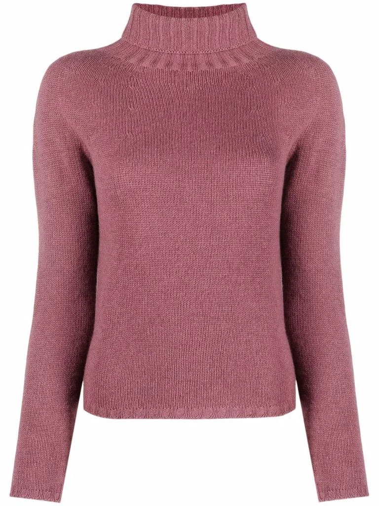 Fabiana Filippi cashmere roll-neck top - women -  -  - Pink 1