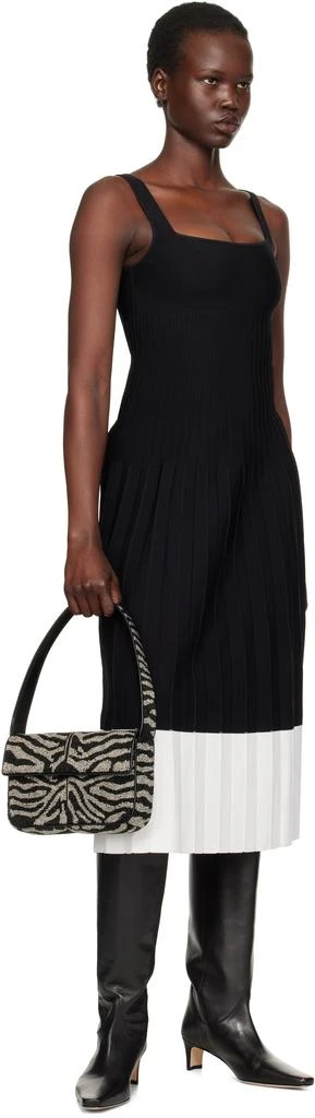 Staud Black & White Tommy Beaded Bag 4
