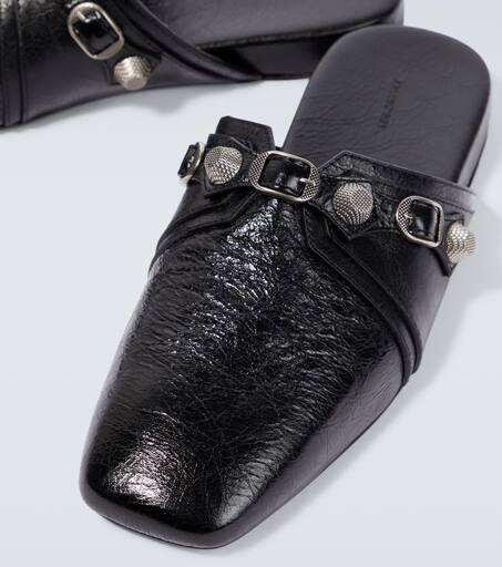 Balenciaga Cosy Cagole Leather Slippers