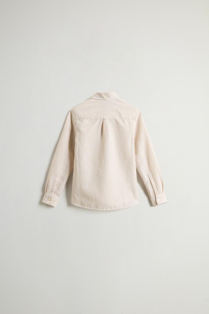 Woolrich Boys’ Cotton- and Linen-Blend Shirt - Boys - White