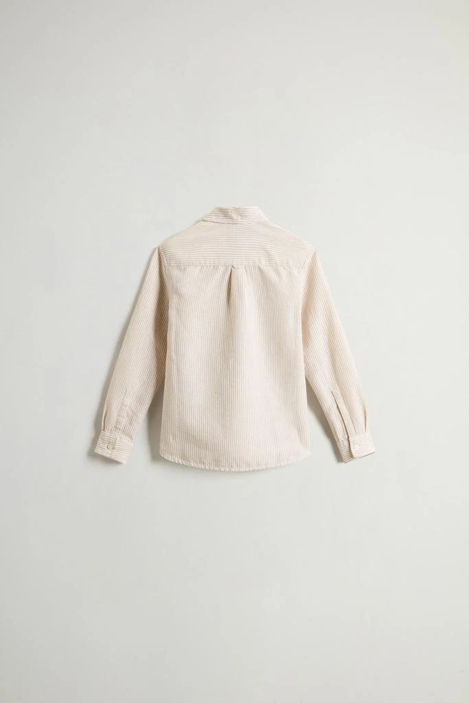 Woolrich Boys’ Cotton- and Linen-Blend Shirt - Boys - White 2