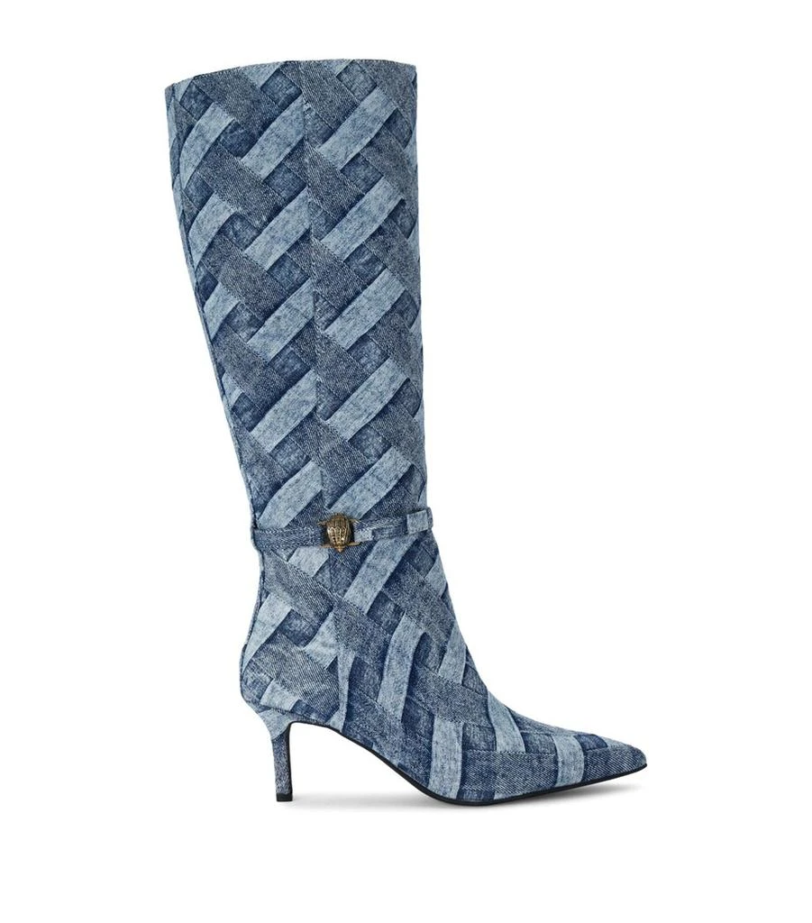 Kurt Geiger Denim Kensington Flexi Knee-High Boots 1