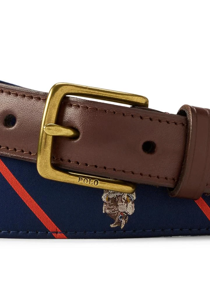 Ralph Lauren Webbed Cotton
Leather Belt 2