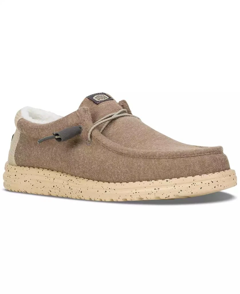 Hey Dude Men's Wally Warmth Knit Casual Moccasin Sneakers from Finish Line 1