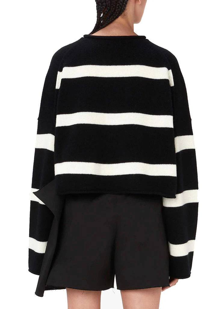 JW Anderson Cropped jumper with anchor logo embroidery 3