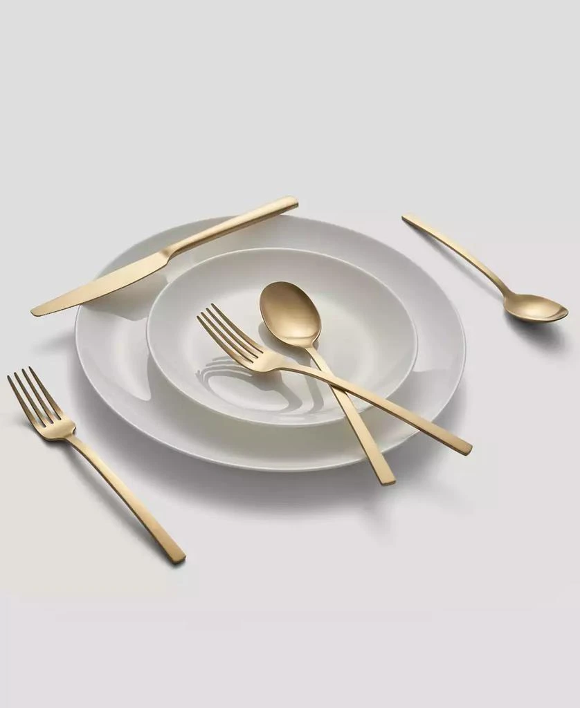 Cambridge Silversmiths Beacon Gold Satin 45-Piece Flatware Set, Service for 8 5