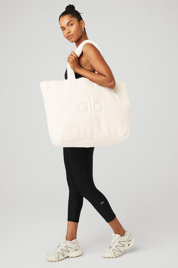 Alo Foxy Sherpa Tote - Ivory - Tote Bags - Free Shipping - BeyondStyle