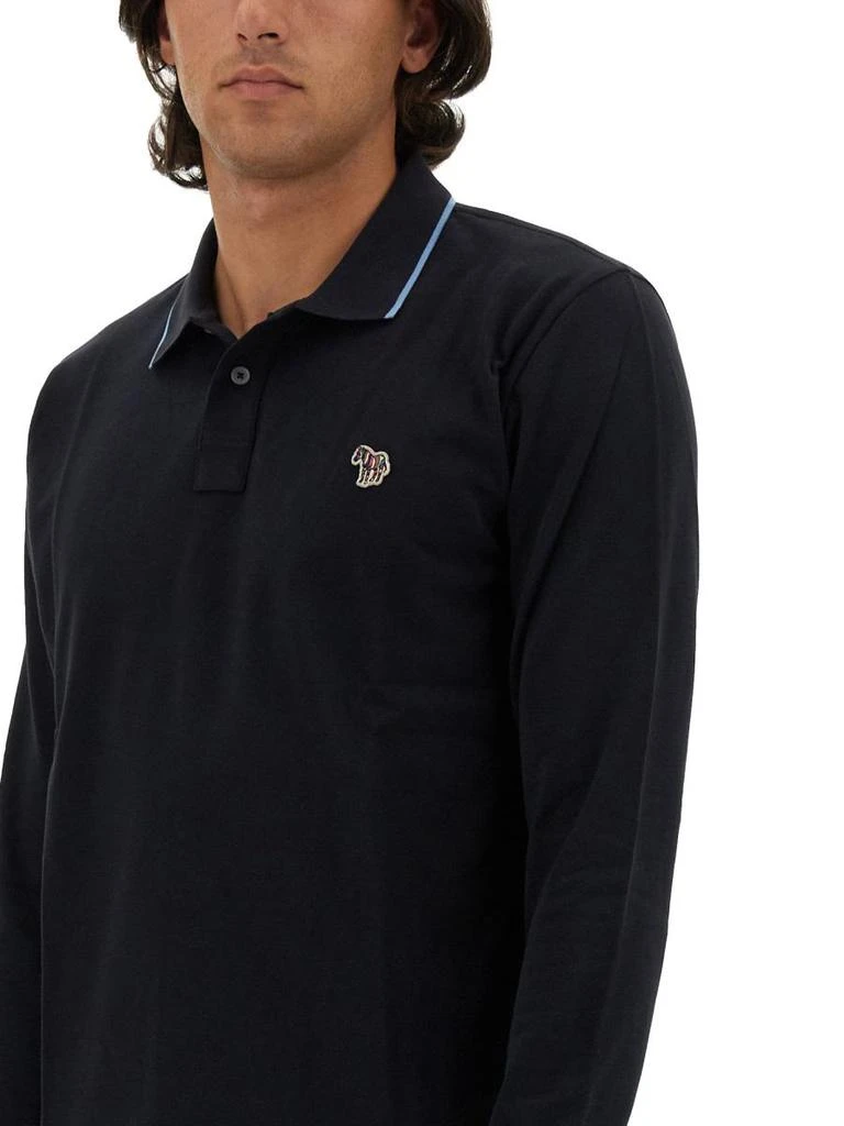 Paul Smith Ps Paul Smith Polo Shirt With Zebra Patch 4