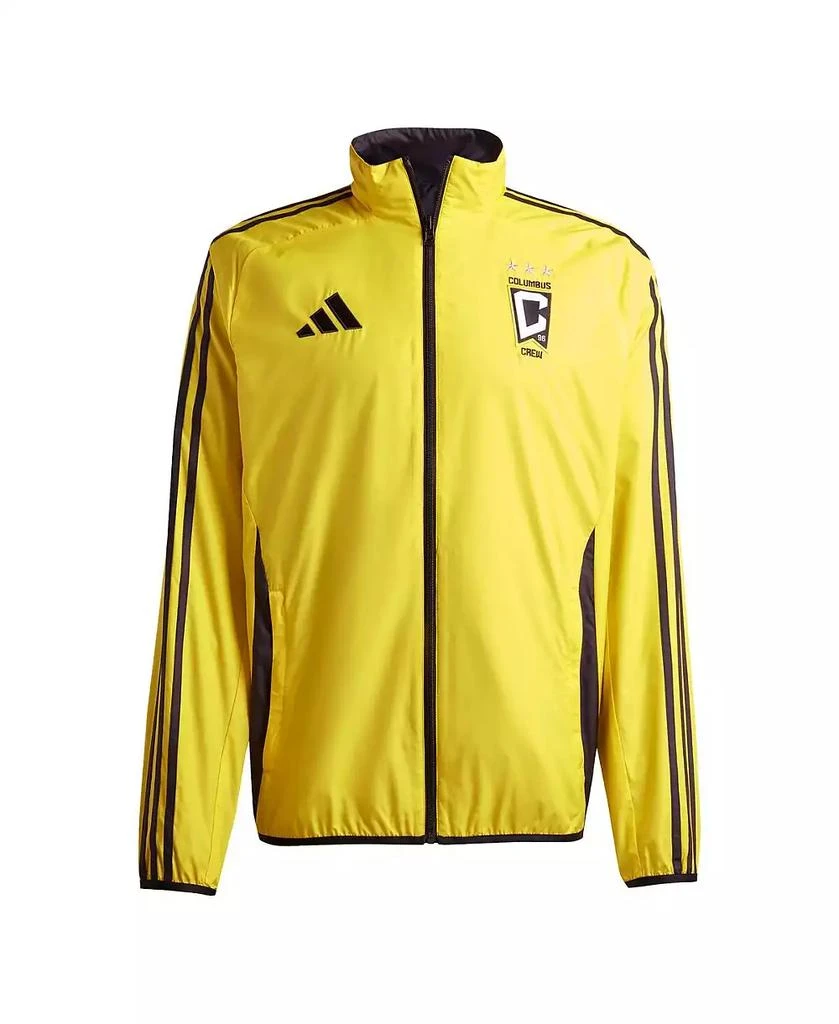Adidas Men's Gold/Black Columbus Crew 2025 Anthem Reversible Full-Zip Jacket 1
