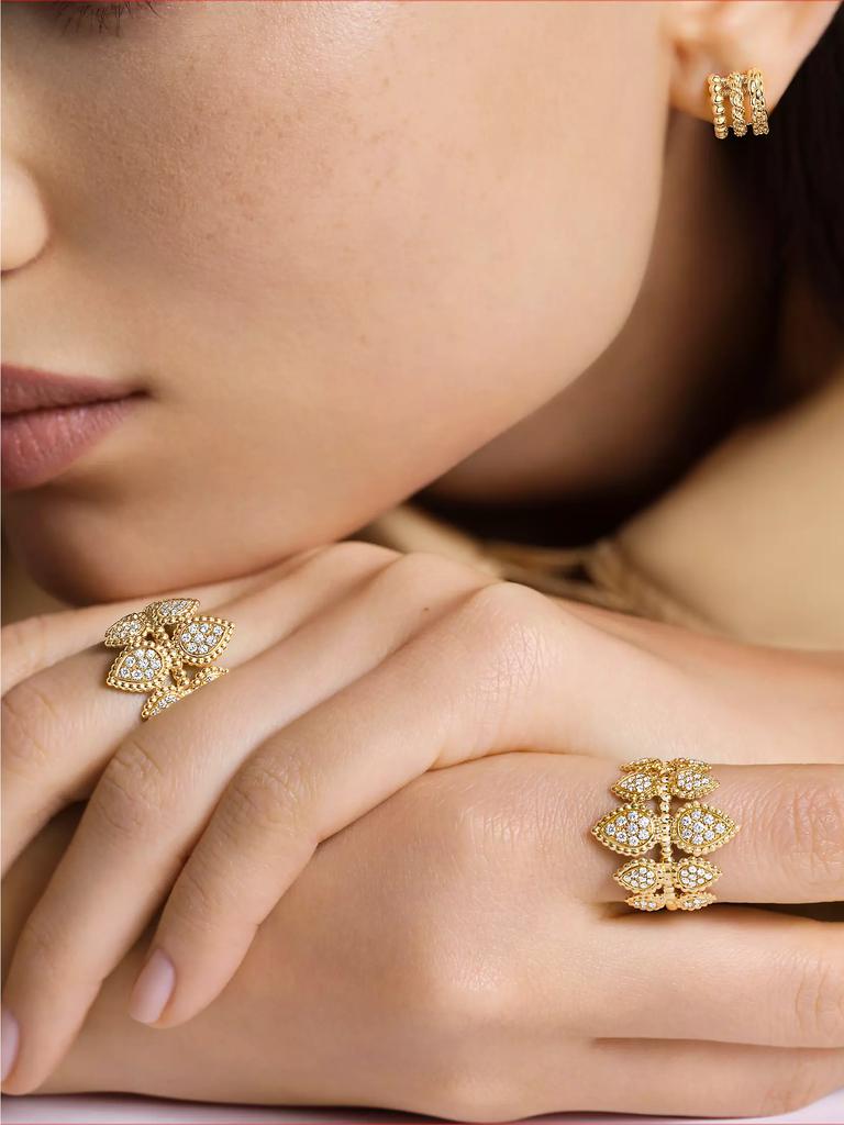 Boucheron Serpent Bohème 18K Yellow Gold & 0.13 TCW Diamond Mismatched Earrings