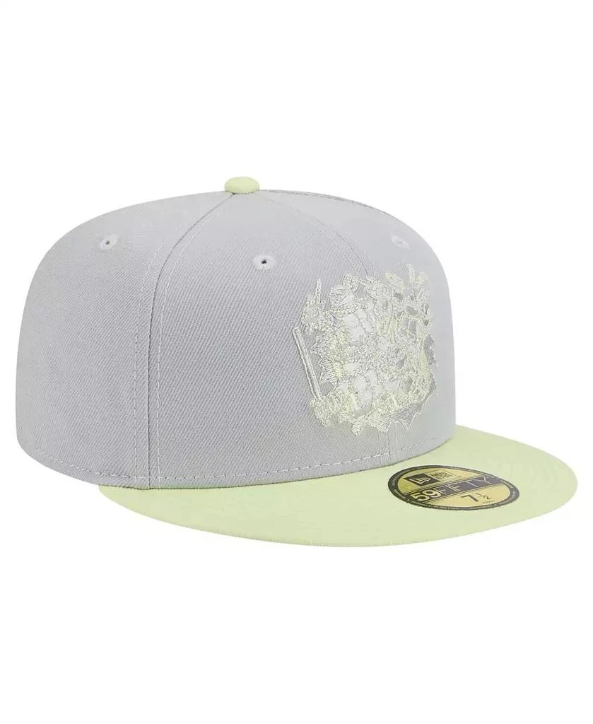 New Era Men's Gray/Light Green Teenage Mutant Ninja Turtles Two-Tone Color Pack 59FIFTY Fitted Hat 2