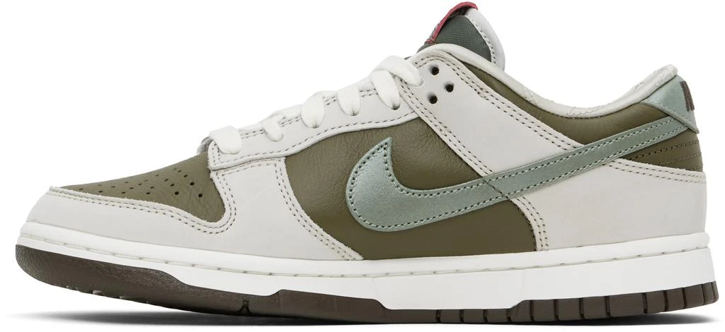 NIKE Khaki & Gray Dunk Low Retro 'Year of the Snake' Sneakers 3