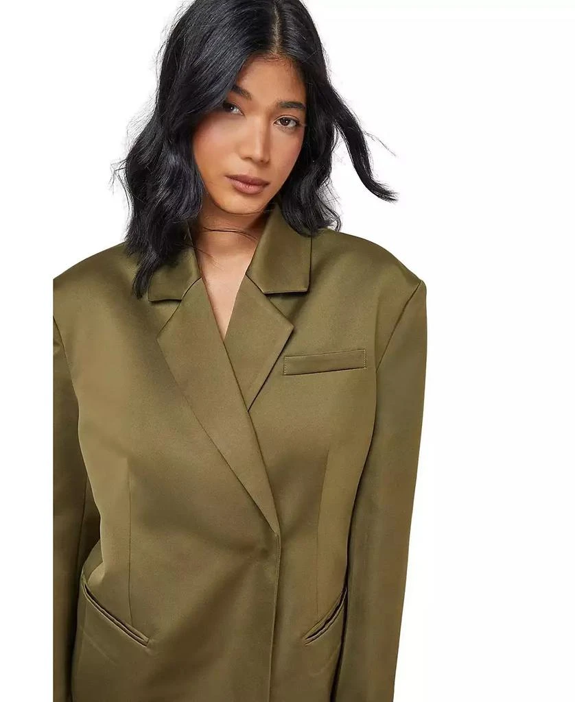 Warehouse Women's Premium Satin Oversized Blazer 4