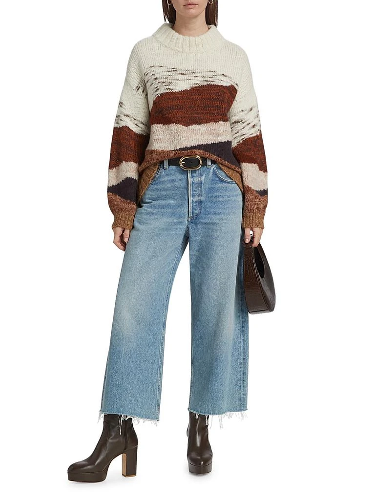 Citizens of Humanity Ayla Denim Raw-Hem Crop Jeans 2