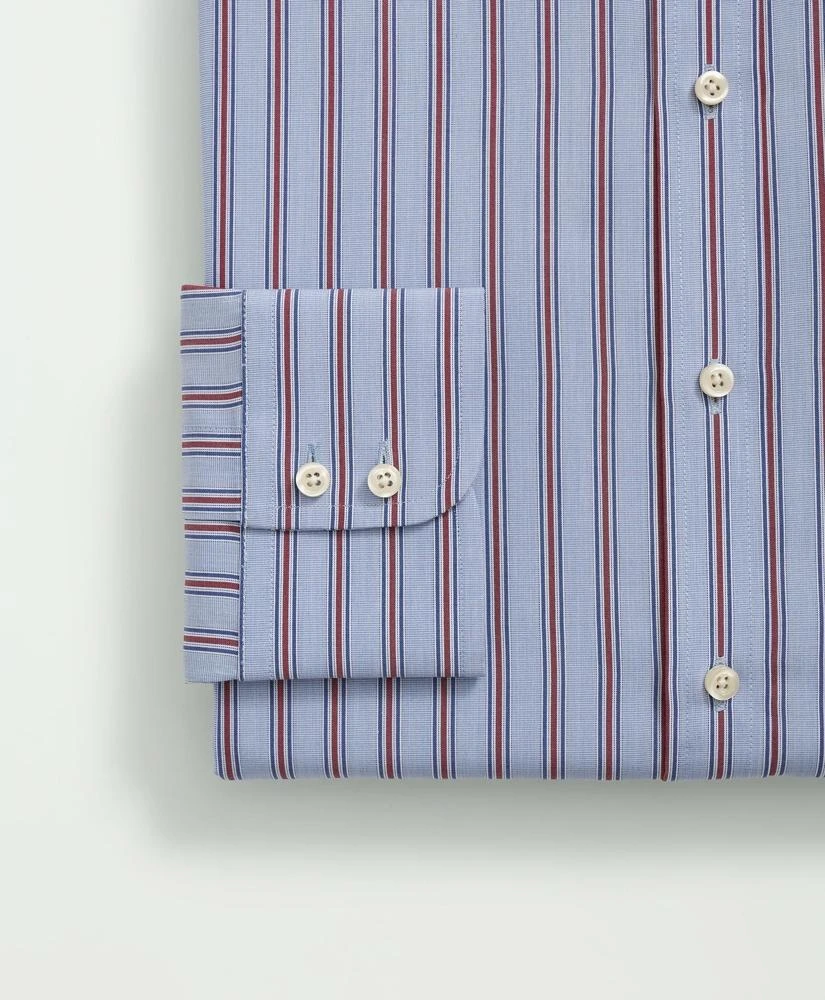 Brooks Brothers Brooks Brothers X Thomas Mason® Cotton Poplin Club Collar, Striped Dress Shirt 3